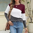 thumbnail image 7 of Long Sleeve Shirts For Women Tops Casual Shirts Round Neck Pullover Crew Neck Womens Blouses, 7 of 7