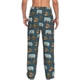 thumbnail image 3 of Daiia Miniature Ship In Bottle Men's Sleep Pant with Pockets and Drawstring,Pajama Pants-X-Large, 3 of 9