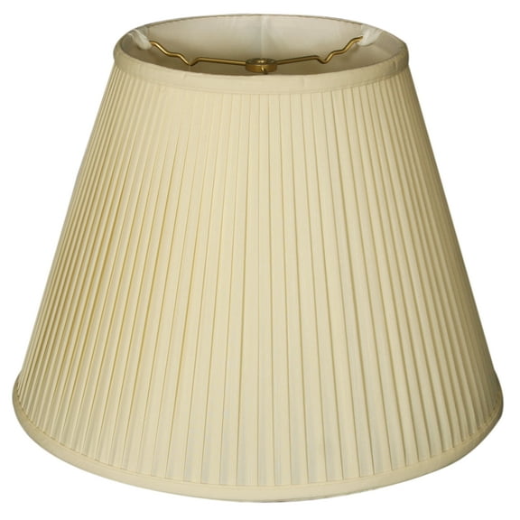 Royal Designs 18" Deep Empire Side Pleat Lamp Shade Eggshell