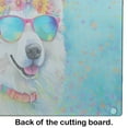 thumbnail image 5 of Samoyed Hippie Dawg Glass Cutting Board Large 12 in x 15 in, 5 of 5
