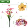 thumbnail image 2 of Flores artificiales Powbrace, 22 ramos para decoración exterior, 2 of 8