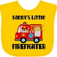 thumbnail image 3 of Inktastic Daddys Little Firefighter Boys or Girls Baby Bib, 3 of 4
