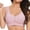 Pink, variant on Womens Sports Bras Front Closure Skin Friendly Comfort Bra For Seniors Wireless Bras