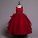 thumbnail image 3 of Vestido de princesa para niños, vestido de boda de verano, vestido de niños medianos y grandes, vestido de actuación, vestido largo, vestido de cola esponjosa, ropa de flores para niños, 3 of 6