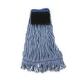 thumbnail image 2 of Boardwalk BWK902BL Loop-End Mop Head with Scrub Pad - Medium, Blue (12/Carton), 2 of 9