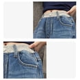 thumbnail image 7 of GiLiling Girls Aesthetic Casual Jeans High Waist Wide Leg Baggy Cargo Denim Pants Elastic Waist Y2k Vintage (Blue, 5-6 Years) (Blue, 13-14 Years), 7 of 7