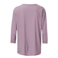 thumbnail image 6 of Raeneomay 3/4 Length Sleeve Womens Tops Women Fashion Easter Printed T-Shirt Blouse Round Neck Casual Tops, 6 of 6