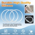 thumbnail image 4 of Deally 3 Pack Silicone Sealing Rings for Instant Pot 6 Qt, Inner Pot Seal Ring, Replacement Seal Gasket, Food-Grade Silicone Sealing Rings, 4 of 7