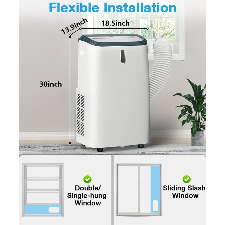 Adoolla 3-In-1 Portable Air Conditioner 9,300 BTU (14,000 BTU