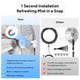 thumbnail image 5 of Dr. Prepare Magnetic Outdoor Mister Fan Kit, Portable Misting Cooling System for Patio Backyard Pool, 5 of 8