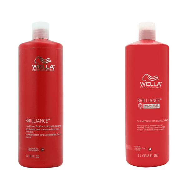 Wella (63.64 Value) Wella Brilliance Shampoo and Conditioner, 33.8