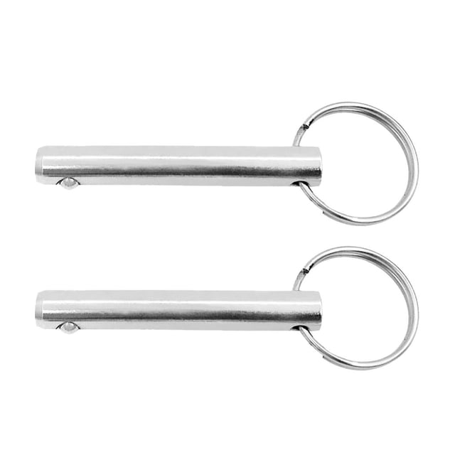2 Piezas de Acero Inoxidable 316 Pasadores de Liberación Rápida 10 X 70 Mm Bimini de Retención para Barco Macarena Pin de liberación rápida