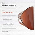 thumbnail image 2 of NACH Envelope Wall Mounted Metal Mailbox, Maximum Rust Protection, Terracotta, Outside Mailboxes, 12.5x5x10 Inches, Hardware Included, MB-6943, 2 of 5