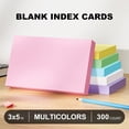 thumbnail image 2 of 300 Pack Multicolored Blank Index Cards, 3x5 Inch Note Cards for Studying, Flashcards, and Organization, 2 of 8