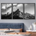 thumbnail image 3 of wall26 Framed Canvas Print Wall Art Set Black &amp; White Galaxy Mountain Astronomy &amp; Space Nature Digital Art Sci-Fi &amp; Fantasy Decorative Landscape for Living Room, Bedroom, Office - 24&quot, 3 of 5