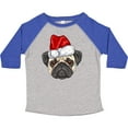 thumbnail image 3 of Inktastic Christmas Pug Dog Santa Boys or Girls Toddler T-Shirt, 3 of 5