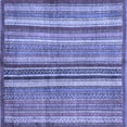 thumbnail image 1 of Ahgly Company Machine Washable Indoor Square Abstract Blue Modern Area Rugs, 4' Square, 1 of 4