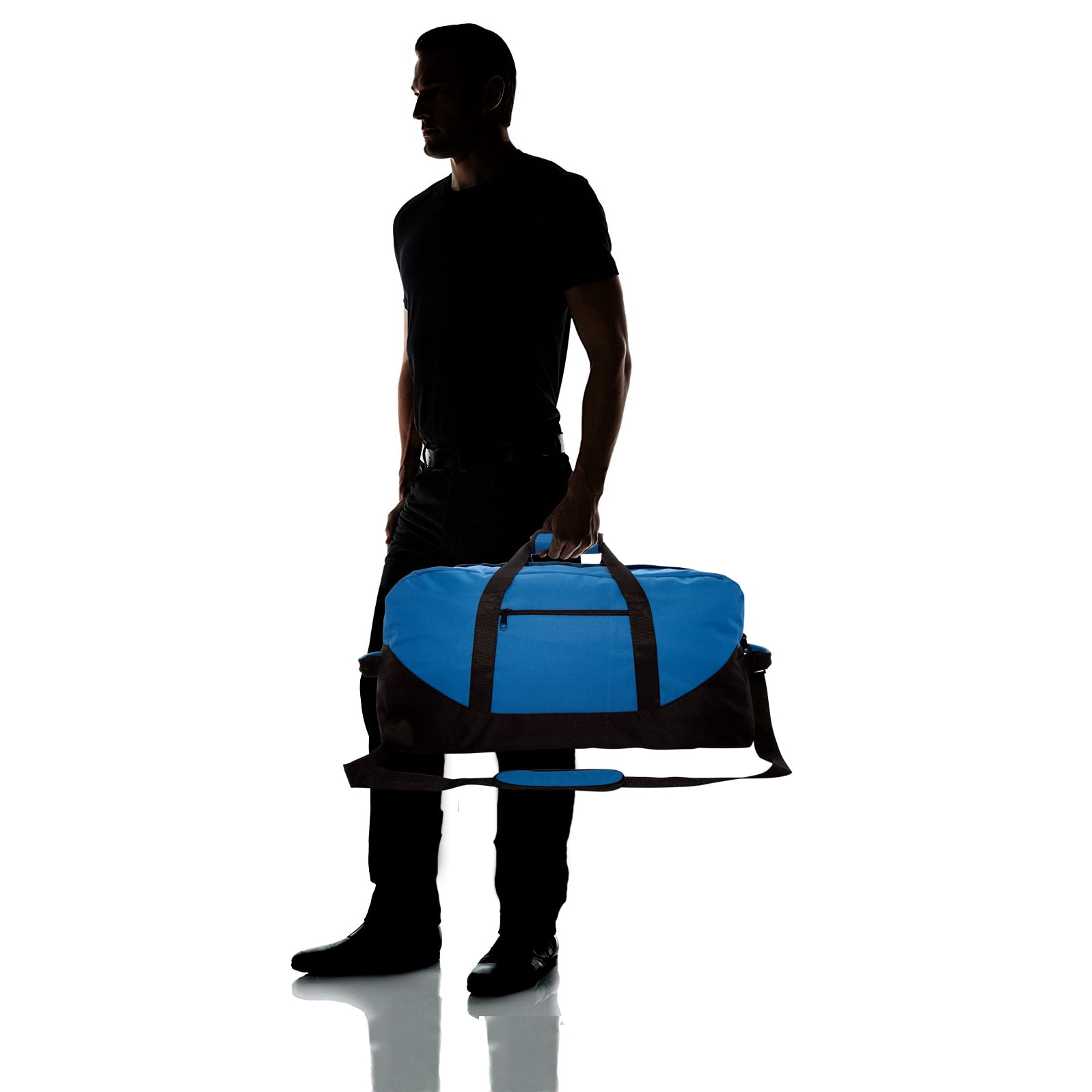 DALIX 24" Big Adventure Large Gym Sports Duffle Bag in Royal Blue