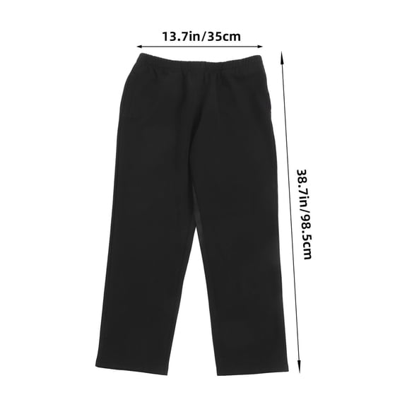 HOOWIFFY Men's Black Chef Pants with Breathable Cotton Fabric, Cargo Pockets, and Oil-Resistant Material