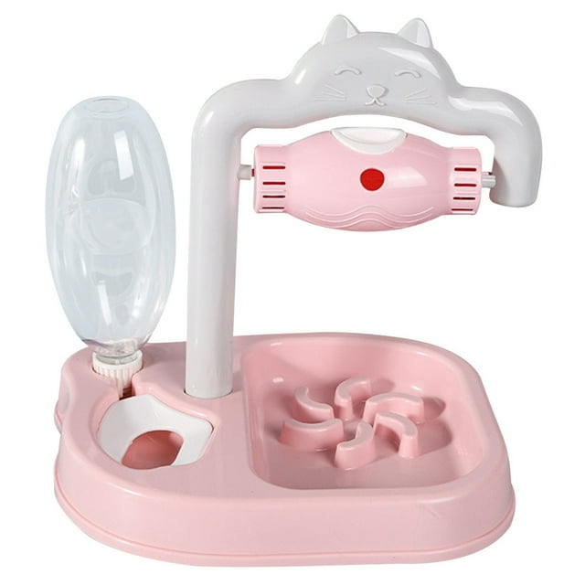 Cat Feeder Toy 3-in-1 - Interactive Dog Gravity Waterer Cat Treat Dispenser Toy