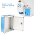 thumbnail image 3 of TABLZONE Donation Box with Lock Aluminum Blue Rectangular for General Users 1Pack, 3 of 5