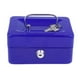thumbnail image 2 of Caja de acero inoxidable para guardar monedas y billetes, con compartimentos, 15 cm Azul, 2 of 8