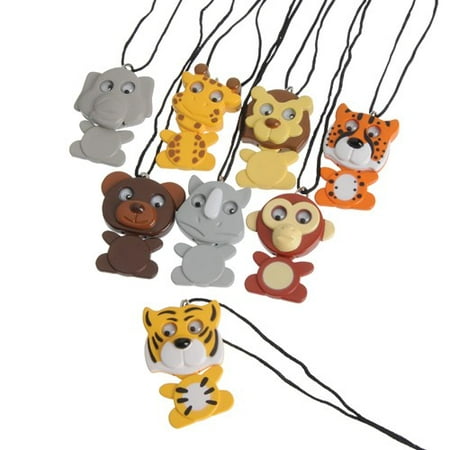 WIGGLING WILD ANIMAL NECKLACES, SOLD BY 10 DOZENS