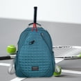 thumbnail image 1 of Bolsa de tenis, mochila organizadora de tenis profesional multiusos, 33 x 15 x 44 cm, gran capacidad, para mujeres y hombres, bolsa de pickleball azul, 1 of 8