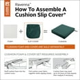 thumbnail image 5 of Classic Accessories Ravenna® Square Patio Seat Cushion Slip Cover - Durable Outdoor Cushion, Mallard Green, 21"L x 21"W x 3"Thick, 5 of 16