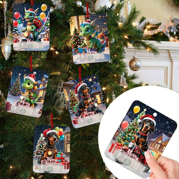 Christmas Clip Ornaments For Giving Checks Cards In And Designs With Cover And For Christmas Decoration (8 Pack) F