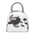 thumbnail image 1 of Fotbe Family Of Sea Turtles Bolsa de Almuerzo con Estampado, Lonchera Aislada, Contenedor de Comida Reutilizable Tipo Cooler a Prueba de Fugas, 1 of 6