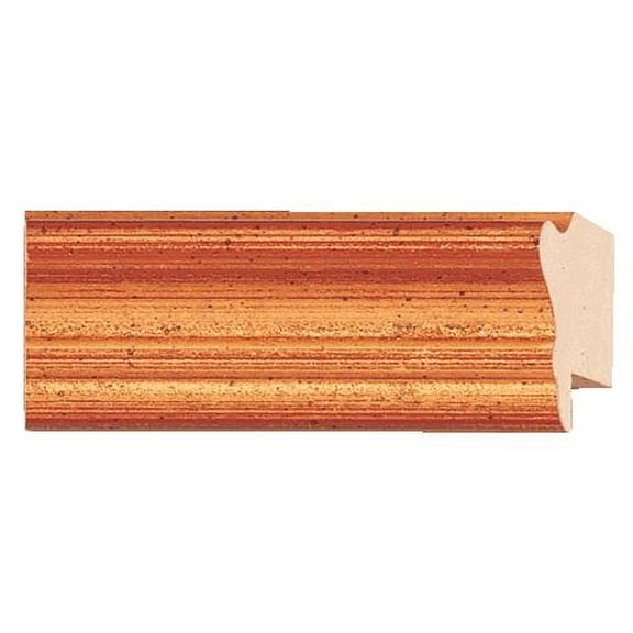 Picture Frame Moulding (Wood) 18Ft Bundle - Traditional Gold Finish - 1" Width - 9/16" Rabbet Depth