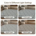thumbnail image 7 of ODIKA 8'x10' Washable Area Rug Geometric Crosshatch Framework Balanced Two Tone Decorative Surface for Dining Room, Large Office, Lounge, Non-Slip Chair-Friendly Mat, 7 of 7