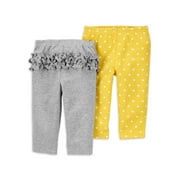 Child of Mine by Carter's Baby Girl Pants, 2 Pack, Preemie-24 Months
