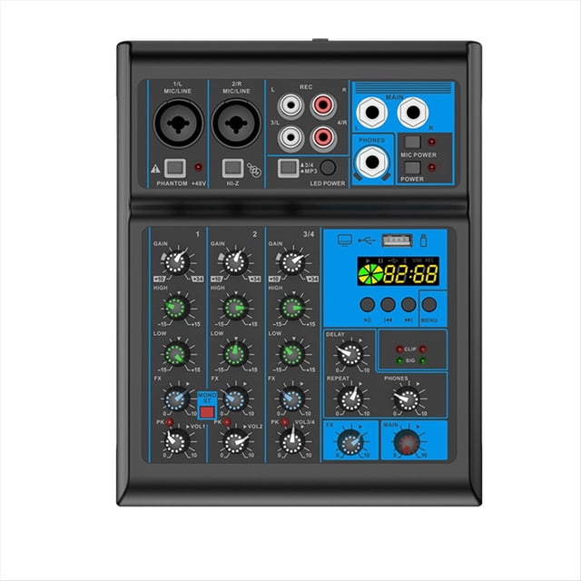 Consola Mezcladora de Sonido Profesional de 4 Canales para Transmisión en , Equipo de Audio para DJ.