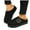 Black, variant on Womens Clogs Mules Slides Snow Boots with Fleece Lined Warm Winter Platform Slip on Ankle Booties Fuzzy Slippers House Shoes