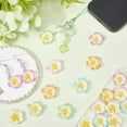 thumbnail image 3 of 1 caja de 24 colgantes de flores de frangipani de 6 colores, de resina floral, con lazo, para verano y primavera, de Hawái., 3 of 5