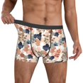 thumbnail image 2 of Kdxio Men's Boxer Briefs with Watercolor Plants Print - Comfortable and Breathable Underwear for Everyday Wear, 2 of 7