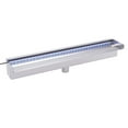 thumbnail image 5 of Outdoor Pool Fountain, Stainless Steel 23.6" Long Waterfall Spillway with Pipe Connector LED Light Strip for Garden, 5 of 6