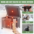 thumbnail image 7 of MEDEHOO Heated Outdoor Cat House with Heating Pad, Weatherproof Cat Shelter, Feral Cat House with Insulated Liner for Keep Warm in Winter, 7 of 7