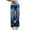 Blue, variant on EMMIOL Women's Low Rise Cargo Jeans - Y2K Wide-Leg Baggy Denim Pants with Heart Pattern
