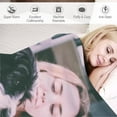 thumbnail image 4 of Personalised Blanket, Custom Blanket with Photo and Text Customized Flannel Blankets for Father, Mom, Lover, Kids, Friends, Pet, Birthday, Christmas - Personalised Gifts for Women Men, 80x120cm, 4 of 6