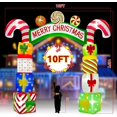 thumbnail image 7 of Kalolary 10 FT Christmas Inflatable Archway Gift Boxes, Xmas Arch Inflatable Blow Up Yard Outdoor Decorations Merry Christmas Giant Inflatable with Build-in Lights for Yard Garden Lawn Indoor Decor, 7 of 7