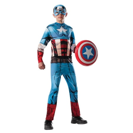Boys Avengers Captain America Costume Size Large 12-14
