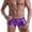 Purple, variant on YWDJ Underwear for Men Pack Men Underwear Patent Shorts Underpants Leather Boxer Briefs Purple L