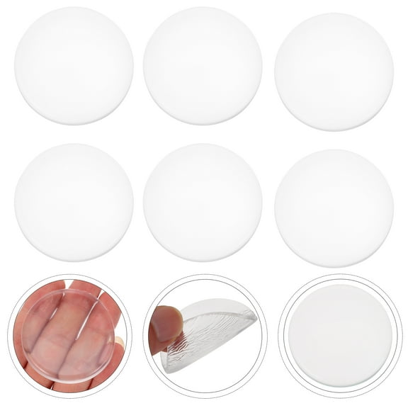 ULTNICE Shock Absorbing Wall Protectors 6Pcs Door Stopper in White Silicone