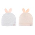 thumbnail image 1 of 2PCS Newborn Baby Hat Two-Layer Elastic Cozy Baby Cotton Cap Infant Rabbit Hat, 1 of 10