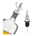 thumbnail image 4 of Vertedor de Metal ponderado de 4 Uds., vertedor deslizante, juego de boquillas para botellas de licor de flujo libre, dispensador de aceite de oliva, 4 of 5