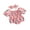 Pink, variant on EYIIYE Infant Baby Girls Summer Outfit 0-1Y Newborn Short Puff Sleeve Jumpsuit Fruit Print Romper Square Neck Bodysuit with Headband Loose Casual Cute Sweet Clothing