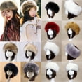 thumbnail image 2 of Womens Girls Russian Style Fluffy Hat Faux Fur Headband Cap Winter Warmer Hat, 2 of 2